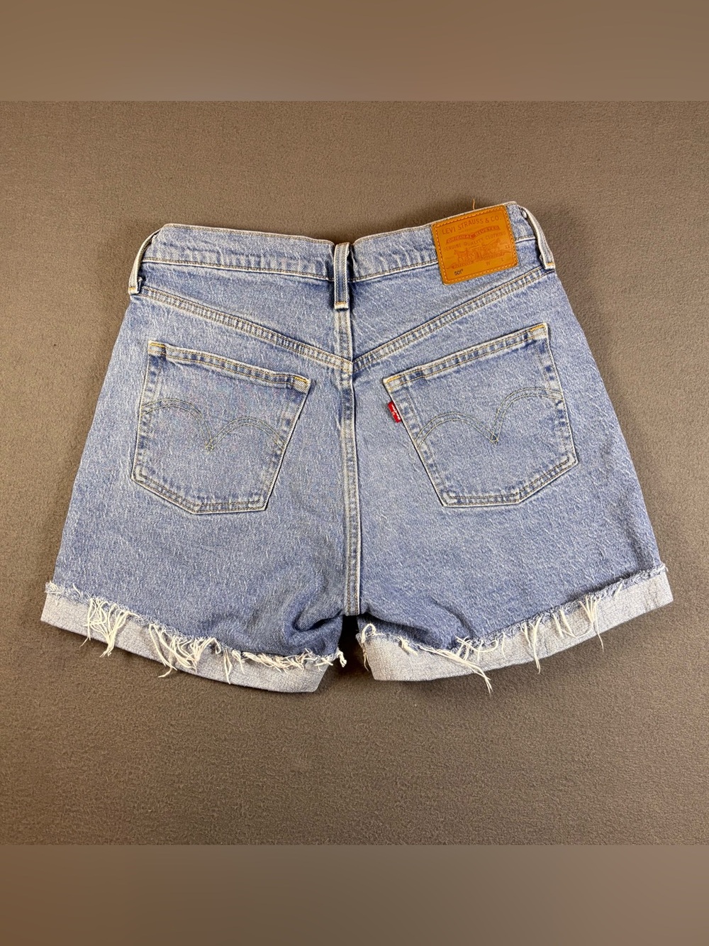 Levi’s 501 Shorts Woman’s Light Wash High Rise Denim Cutoff Button Fly size W29